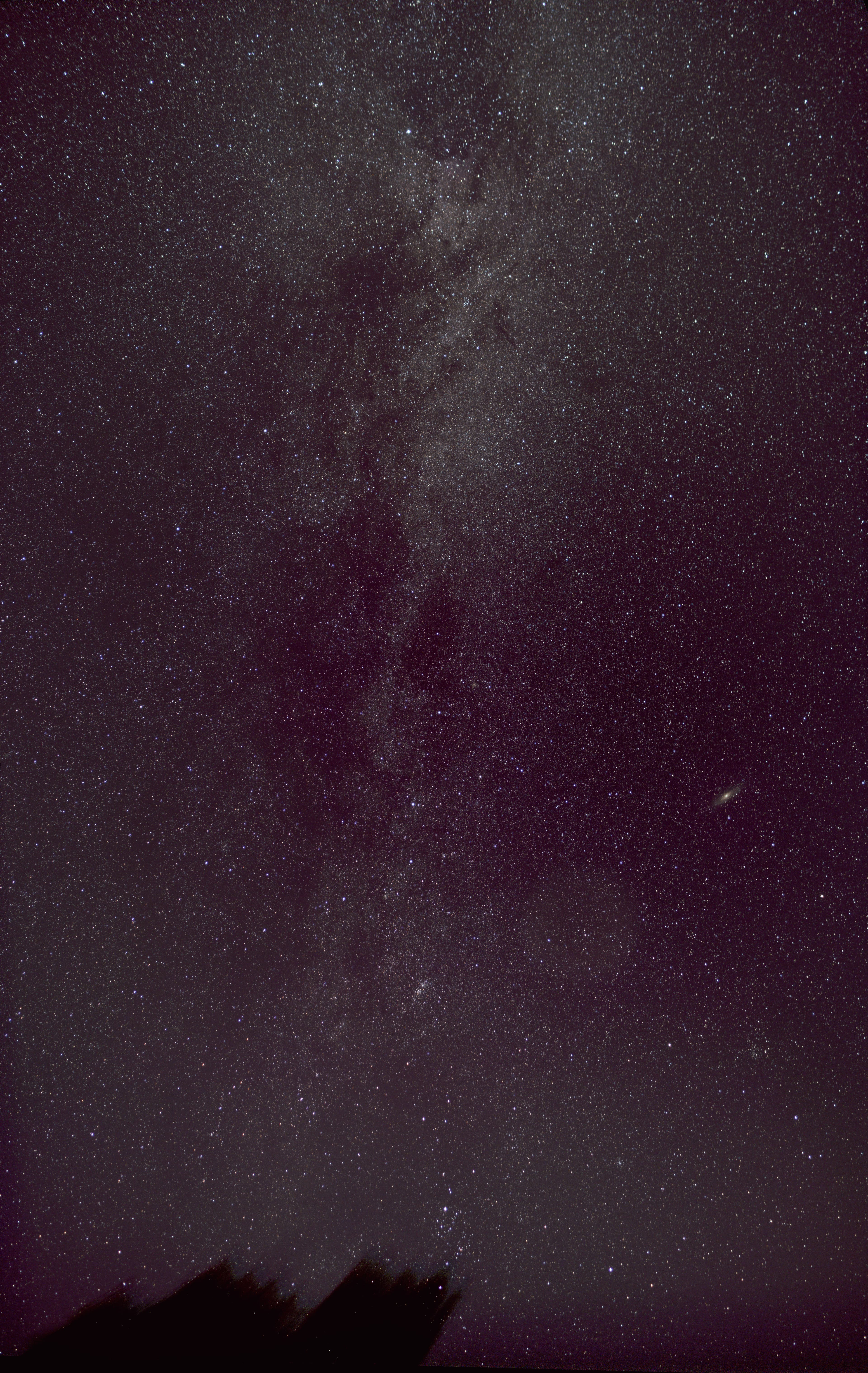 The Milky Way with Andromeda, Catskills, 2026
